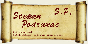 Stepan Podrumac vizit kartica